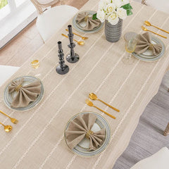  Showlu Fashion Store Set Of 6 40x40cm Table Cloth Napkins Durable Polyester Thicken Placemat Reusable for Kitchen Dining Wedding Decoration