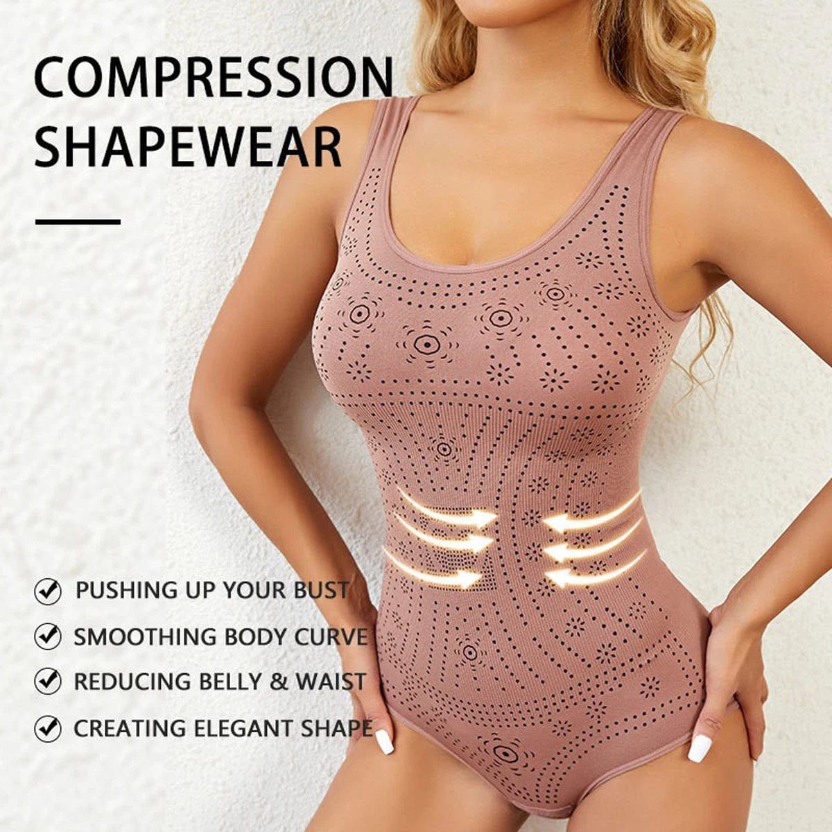  Showlu Fashion Store Shape Your Figure with Women's Bodysuit Full Body Shapewear Tummy Control & Corset Slimming Waist Reduction