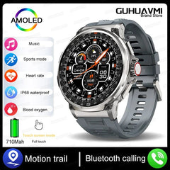  Showlu Fashion Store Silver / 710mAh KAVSUMI 1.85 Inch HD Bluetooth Call Smart Watch Men Sports Fitness Tracker Watch Heart Monitor 710mAh Smartwatch For Android IOS