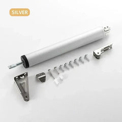 SHOWLU FASHION STORE Silver Automatic Door Closer Internal Positioning Furniture Hardware Stop Buffer Adjustment 90 Degrees Home Improvement