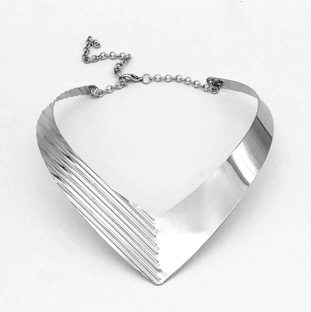  Showlu Fashion Store Silver Fashion Exaggerated Punk Alloy Collar