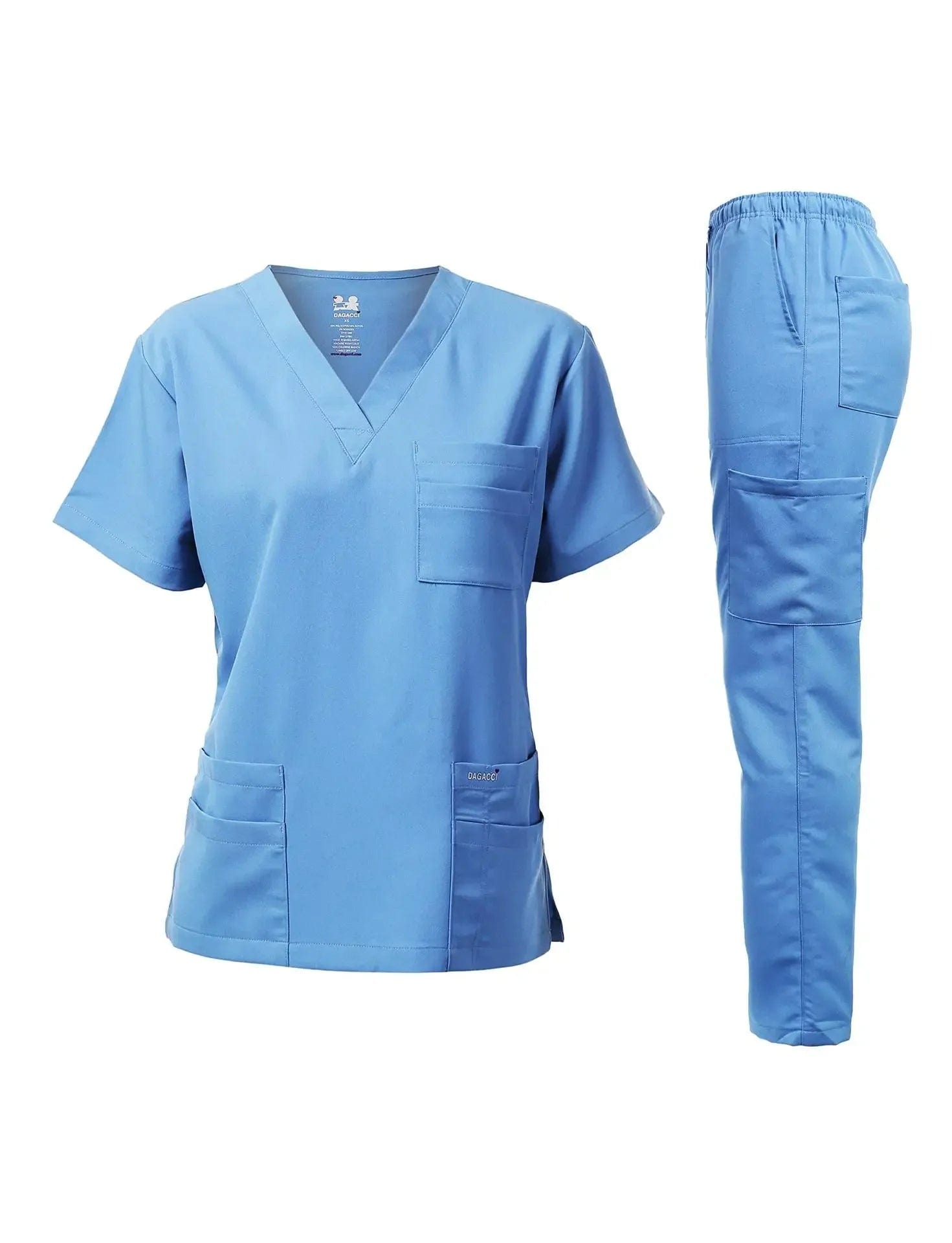 SHOWLU FASHION STORE Sky Blue / S Beauty Salon Uniform Medical Clothes Scrub Suit Uniformes Tshirts Short Sleeve Dhypocrate Medical Work Clothes Nurse Blouses