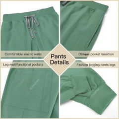 SHOWLU FASHION STORE Slim Fit Medical Scrubs Uniform Women Scrub Sets Nursing Accessories Hospital Surgery Gowns Dental Clinic Beauty Salon Workwear