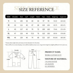 SHOWLU FASHION STORE Slim Fit Medical Scrubs Uniform Women Scrub Sets Nursing Accessories Hospital Surgery Gowns Dental Clinic Beauty Salon Workwear