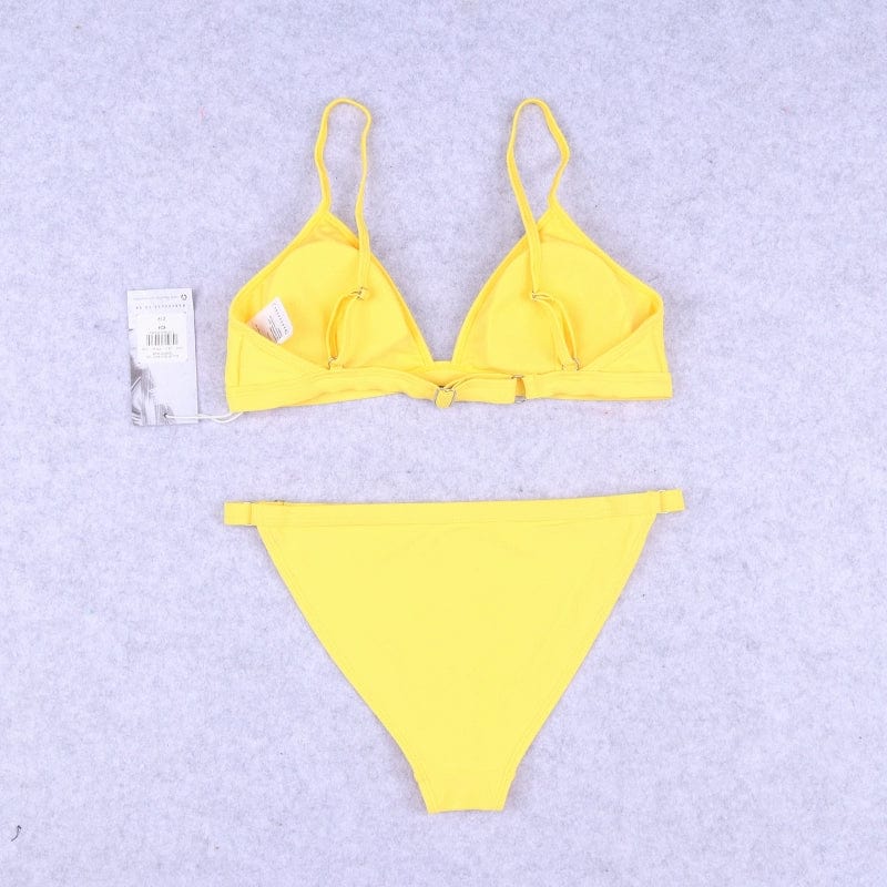  Showlu Fashion Store Small Discount Fashion Sexy Bikini Separates Swimsuit Summer Small Breasts Lady's Travel Outfit Beach Swimsuit