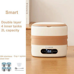  Showlu Fashion Store Smart Double / CHINA / EU Smart Electric Heating Lunch Box