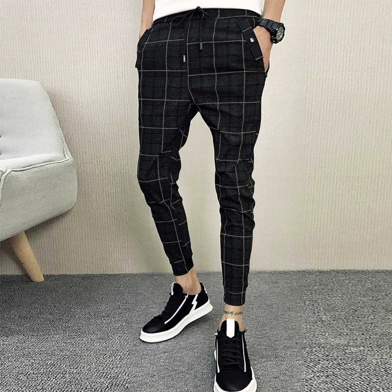  Showlu Fashion Store Smart Guy Social Casual Tight Pants