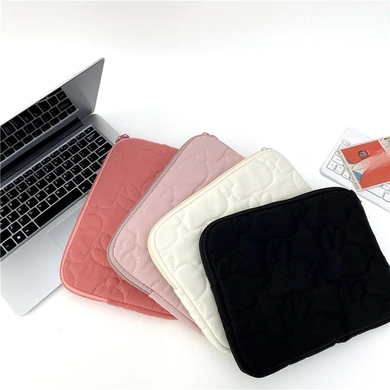  Showlu Fashion Store Soft Tablet Laptop Liner Bag for Macbook Air 13.3 Ipad 7/8/9/10th Generation Case Simple Pouch 11 13 Inch Bag,Rabbit Design