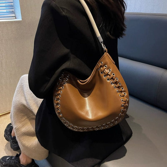 SHOWLU FASHION STORE Special-Interest Design Bag Women's 2022 New Trendy French Style Advanced Texture Crossbody Handbag All-Match Shoulder Tote Bag