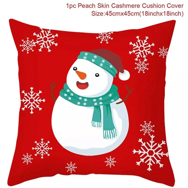 Showlu Fashion Store style 18 / 45 x 45 Christmas Cushion Cover Merry Christmas Decorations for Home 2023 Christmas Ornament Navidad Noel Xmas Gifts Happy New Year 2024