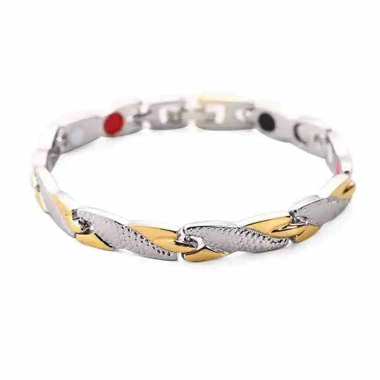  Showlu Fashion Store Style 3 New Dragon Pattern Twisted Healthy Magnetic Magnet Bracelet for Women Power Therapy Magnets Bracelets Bangles for Women Men