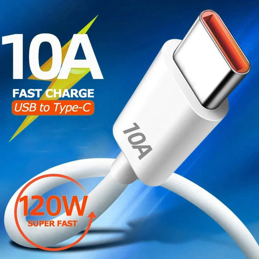  Showlu Fashion Store Super Fast Charging USB-C Cable: 10A 120W