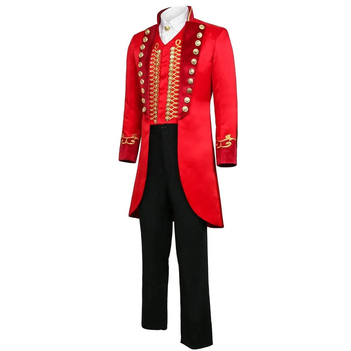 SHOWLU FASHION STORE The Greatest Showman P.T.Barnum Cosplay Costume Hugh Jackman Men Vest Uniform Suit Coat Shirt Pants Halloween Carnival Clothes