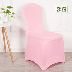  Showlu Fashion Store Thickened Light Powder #15 (Oxford Feet)(Thickened Light Powder #15 (Oxford Feet)) Elastic Neutral Chair Cover Thickened One-Piece Chair Cover Dining Chair Wedding Table Hotel Banquet Conference White Chair Cover Cover