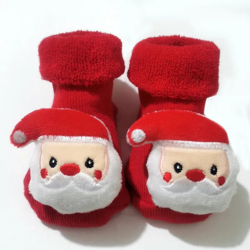 Showlu Fashion Store Thicker-7 / 0-1Years S Christmas Baby Socks Baby Boys Girls Spring Autumn Winter Anti Slip Socks Infant Newborn Soft Cotton Floor Sock Cartoon Shoes