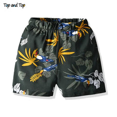  Showlu Fashion Store Top and Top Brand New Kid Boys Summer Clothes Sets Short Sleeve T-Shirt Tops+Shorts Boys Casual Outfit Hawaiian Style Beachwear