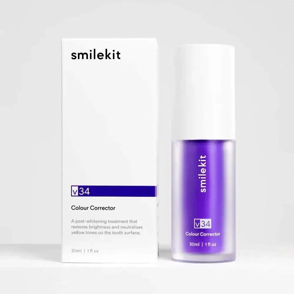  Showlu Fashion Store Top V34(30ml) SMILEKIT V34 Purple Whitening Toothpaste Remove Smoke Stain Remove Stains Reduce Yellowing Care For Teeth Gums Fresh Breath