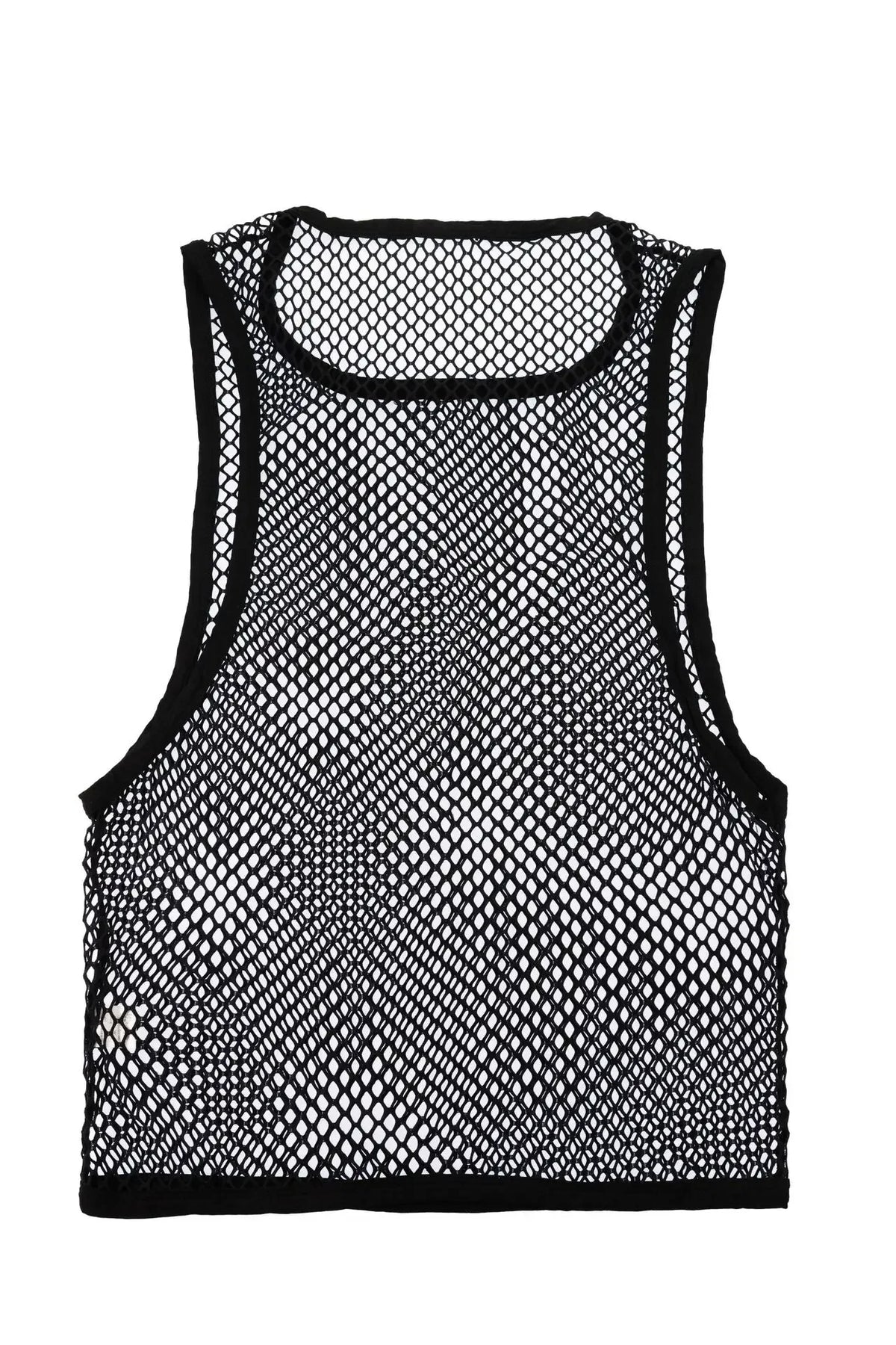 Men's bodybuilding gym tank top by Showlu Fashion Store, sleeveless mesh fitness undershirt for workout and training.