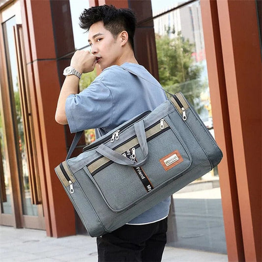  Showlu Fashion Store Travel Bag Large Capacity Handbag Portable Outdoor Carry Luggage Convenient Practical Male's Weekend Duffle Bags