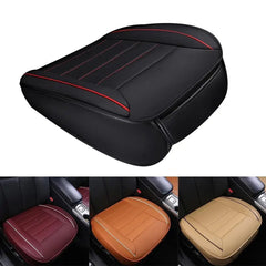  Showlu Fashion Store Ultra-Luxury Car Seat Protection Single Seat Without Backrest PU Senior Leather Seat Cover Odorless For Most 5-seat Sedan SUV