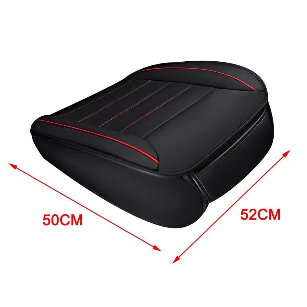  Showlu Fashion Store Ultra-Luxury Car Seat Protection Single Seat Without Backrest PU Senior Leather Seat Cover Odorless For Most 5-seat Sedan SUV