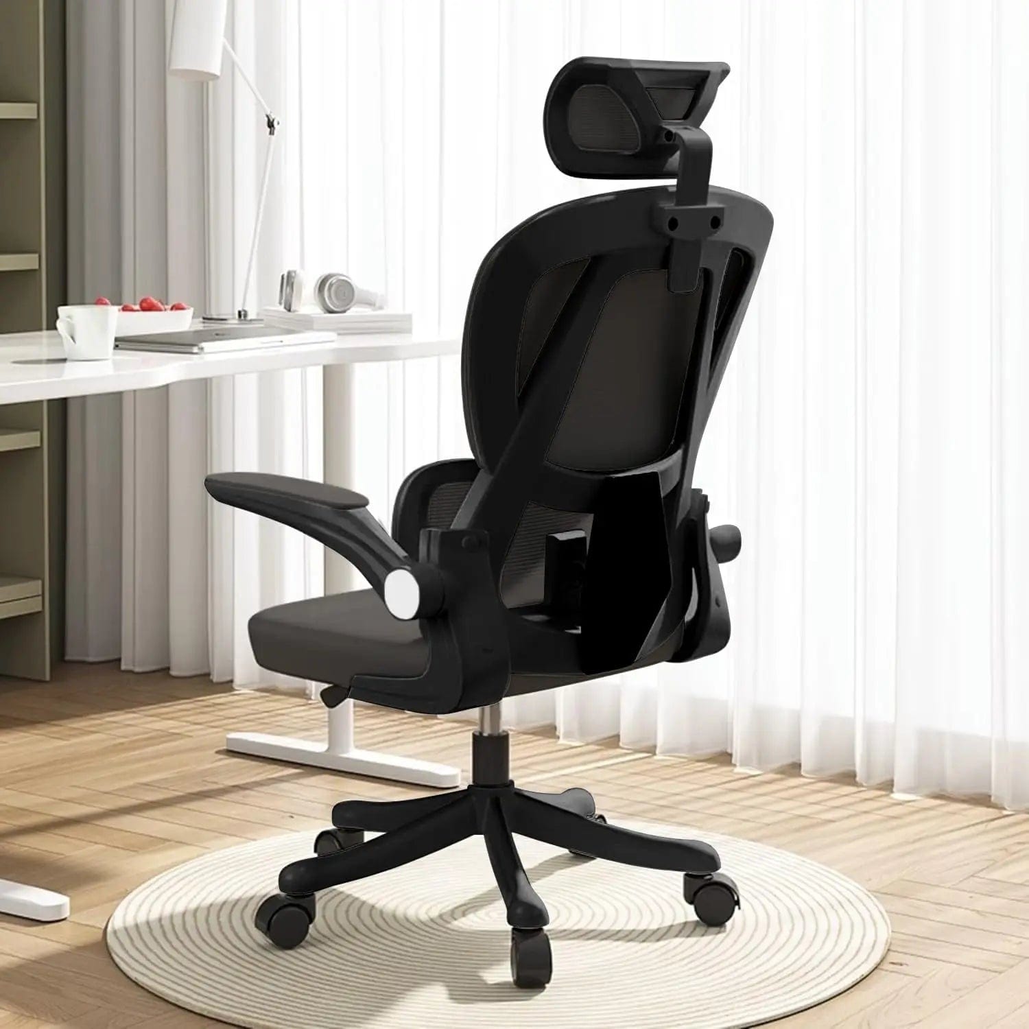 SHOWLU FASHION STORE United States / Black Computer Chair Office Chair High Back Ergonomic Office Chair With Lumbar Support Adjustable Headrest 3D Armrest and Lumbar Gamer