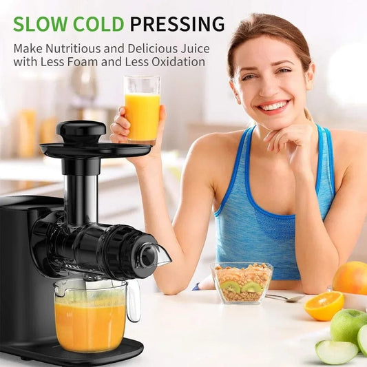  Showlu Fashion Store United States Cold Press Slow Masticating Juicer with 3 Modes Vegetable and Fruit Juicer Extractor BPA-free High Hardness Slow Juicer