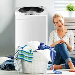  Showlu Fashion Store United States Giantex Portable Washing Machine, Full Automatic Washer and Spinner Combo, with Built-in Pump Drain 8 LBS Capacity