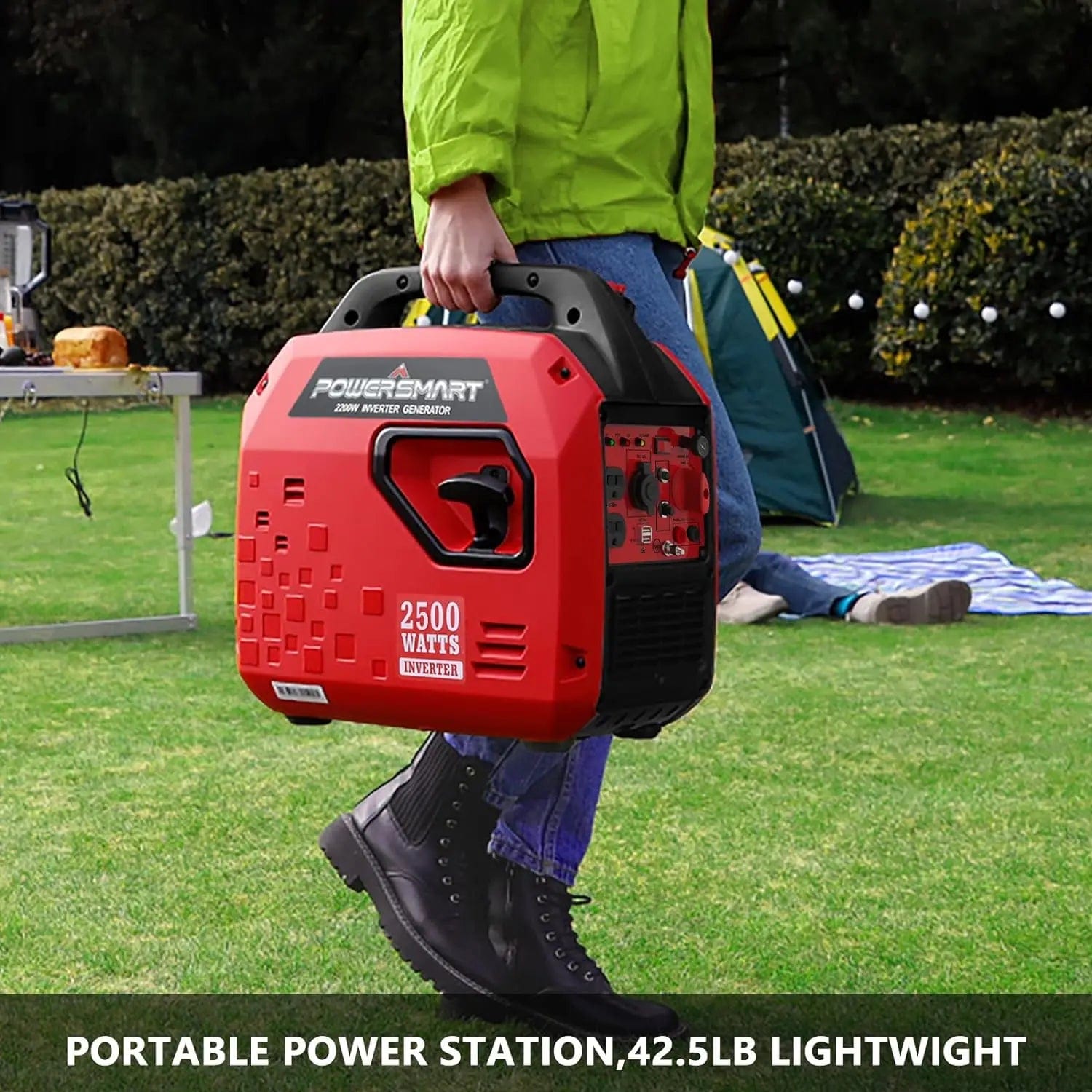 SHOWLU FASHION STORE United States PowerSmart 2500-Watt Gas Powered Portable Inverter Generator, Super Quiet for Camping, Tailgating, Home Emergency Use, CARB Comp