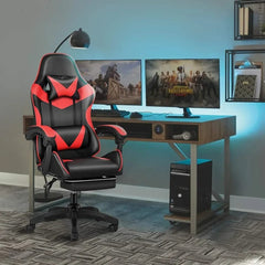 SHOWLU FASHION STORE United States / Red With Footrest Gaming Chair Office Chairs Backrest and Seat Height Adjustable Swivel Recliner Racing Office Computer Ergonomic Video Game Chair