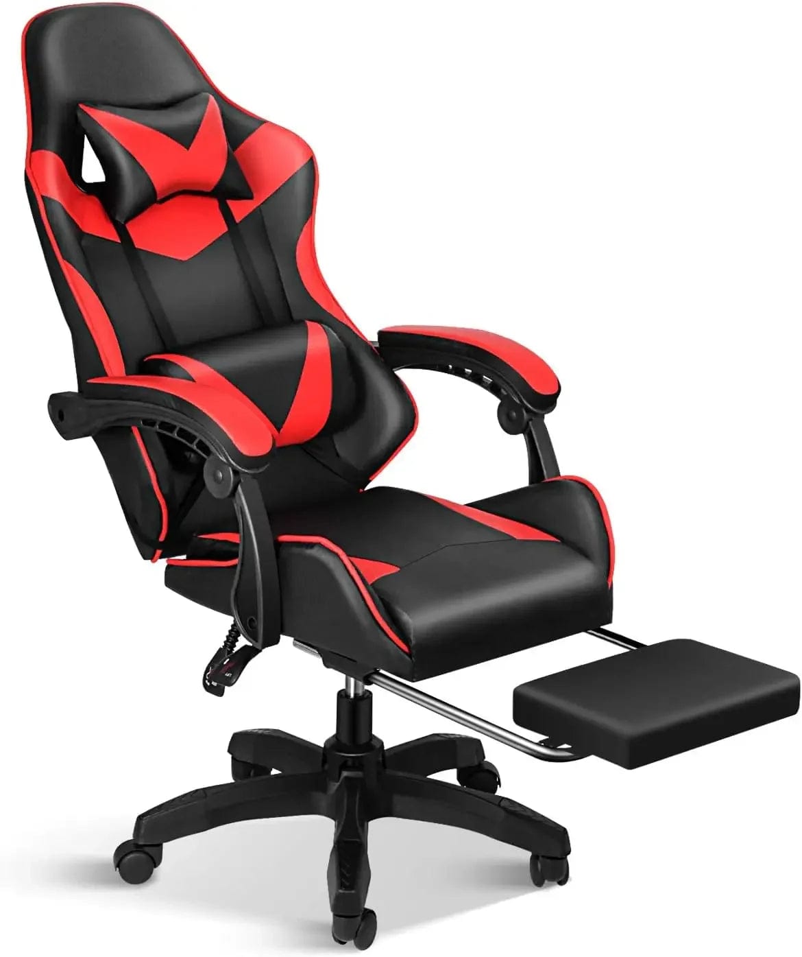 SHOWLU FASHION STORE United States / Red With Footrest Gaming Chair Office Chairs Backrest and Seat Height Adjustable Swivel Recliner Racing Office Computer Ergonomic Video Game Chair