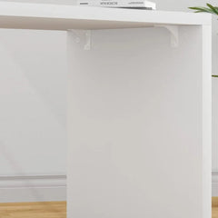 SHOWLU FASHION STORE United States White L Shaped Desk with Drawers Shelves, Corner Home Office Desk L Shape with Storage Cabinet