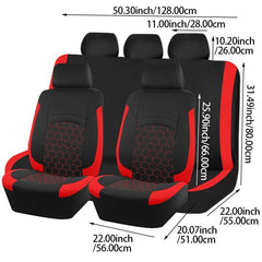  Showlu Fashion Store Universal Car Seat Cover Football Pattern Car Accessories Interior Man Fit for most Car SUV Truck Van Airbag Compatible