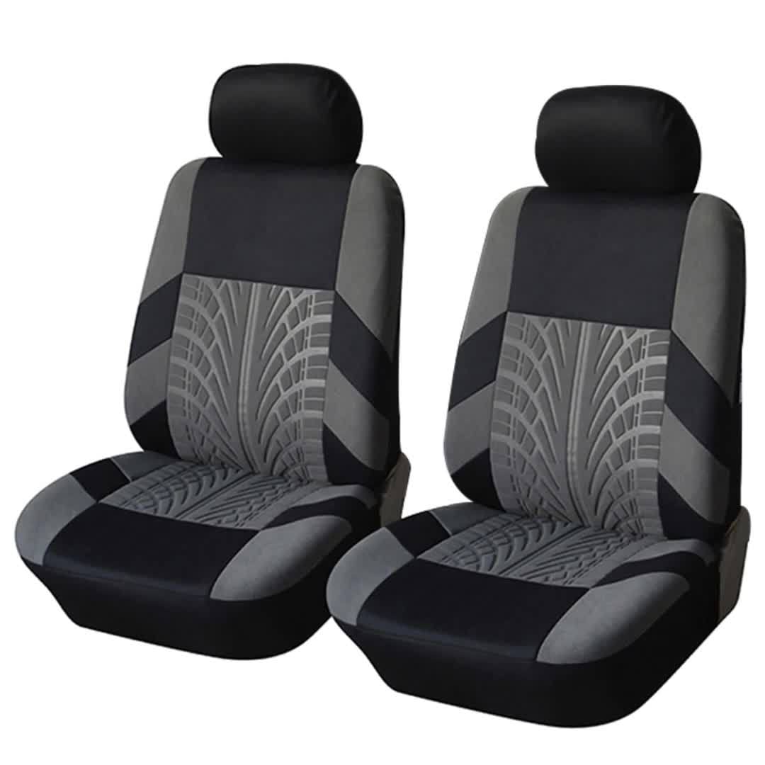 SHOWLU FASHION STORE Universal Fit Front Pair Car Seat Covers - Breathable Polyester Split Automotive Seat Cushion Protectors with Sponge Filler - Hand Washable, All-Season, Durable and Easy to Install