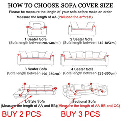  Showlu Fashion Store Velvet Sofa Cover Thick Elastic 1/2/3/4 Seater Sofa Cover for Living Room Velvet Plush L Shaped Corner Sofa Cover Couch Cover