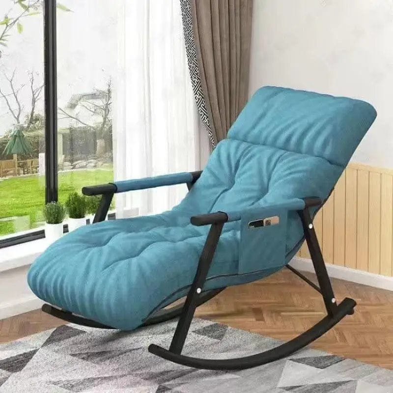 SHOWLU FASHION STORE Waterproof and Anti-Fouling Extended Version Rocking Chair for Relaxation and Comfort Single Person Sofa 5 Angle Adjustment