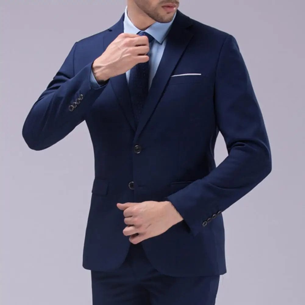  Showlu Fashion Store Wedding Suit For Men Set Elegant Blazers Formal 2 Pieces Full Jackets Pants Classic Business Coats 2024