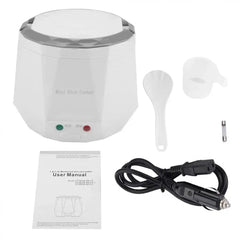  Showlu Fashion Store white / 24V Mini Rice Cooker 1.3L Electric Heating Lunch Box Portable Thermostat Food Steamer Multi Electric Cooker For Car Truck 12/24V