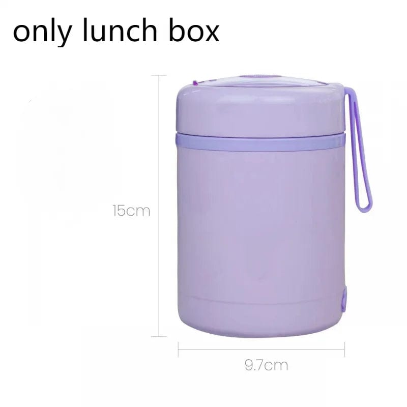 Showlu Fashion Store White / 600ml 304 Stainless Steel Constant Temperature Lunch Box USB Heating Large Capacity Lunch Box Outdoor Camping Portable Insulation Pot