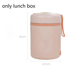 Showlu Fashion Store White / 600ml 304 Stainless Steel Constant Temperature Lunch Box USB Heating Large Capacity Lunch Box Outdoor Camping Portable Insulation Pot