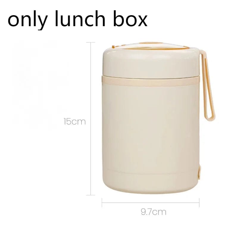 Showlu Fashion Store White / 600ml 304 Stainless Steel Constant Temperature Lunch Box USB Heating Large Capacity Lunch Box Outdoor Camping Portable Insulation Pot