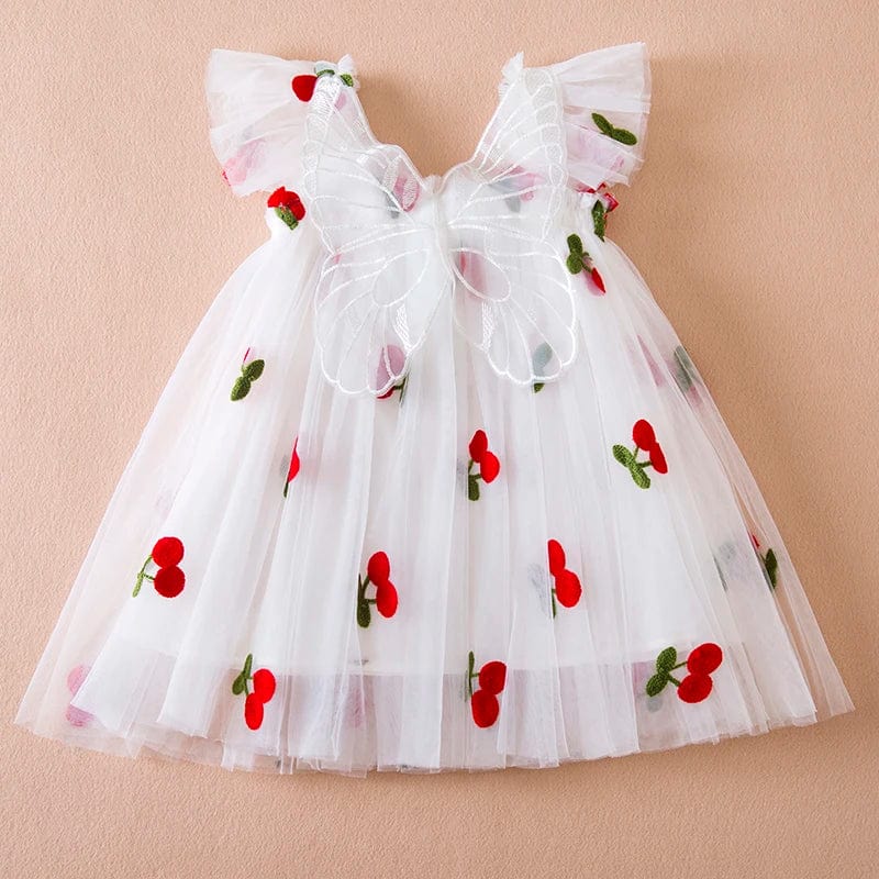 SHOWLU FASHION STORE White Dress 1 / 3T Toddler Baby Girls Summer Big Bow Baptism Dresses for Birthday Party Wedding Dress Children Costumes Princess Fluffy Prom Gown