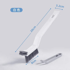 SHOWLU FASHION STORE WHITE Effective Cleaning Brush for Corners and Gaps - 2-in-1 Multipurpose Bathroom and Floor Tiles Cleaning Brush