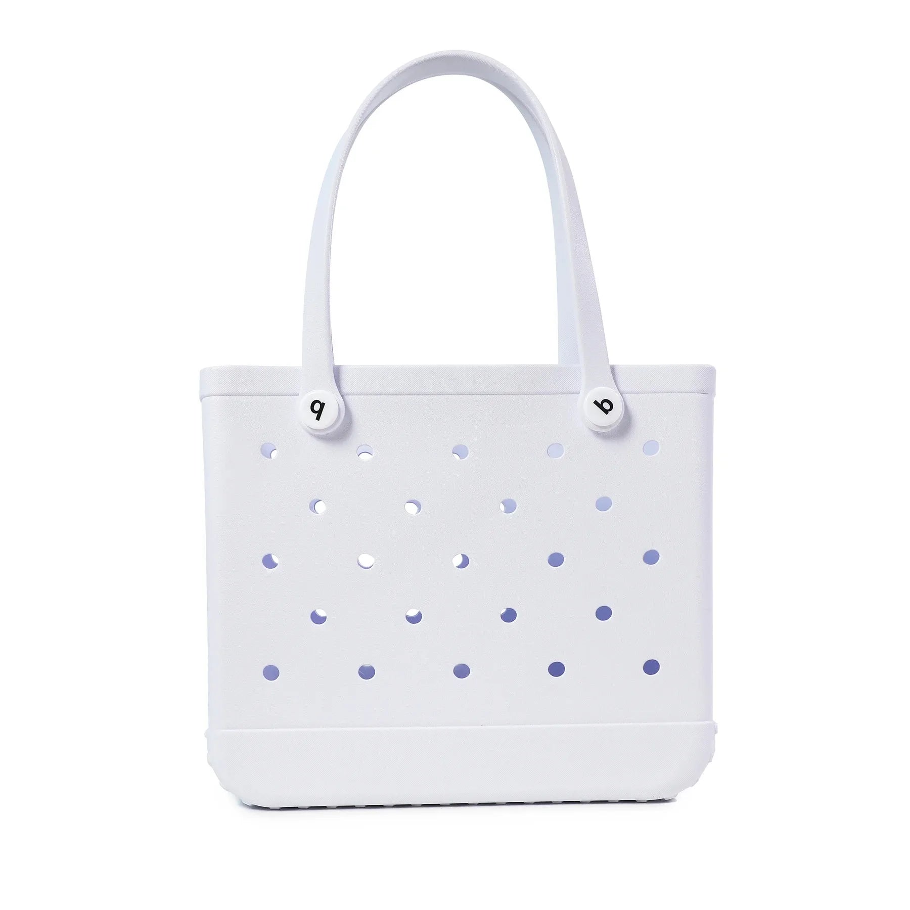  Showlu Fashion Store white / L Large Boggs Beach Bag Summer EVA Beach Basket Women Picnic Tote Bag Holes Waterproof Handbag Pouch Shopping Shoulder Bag