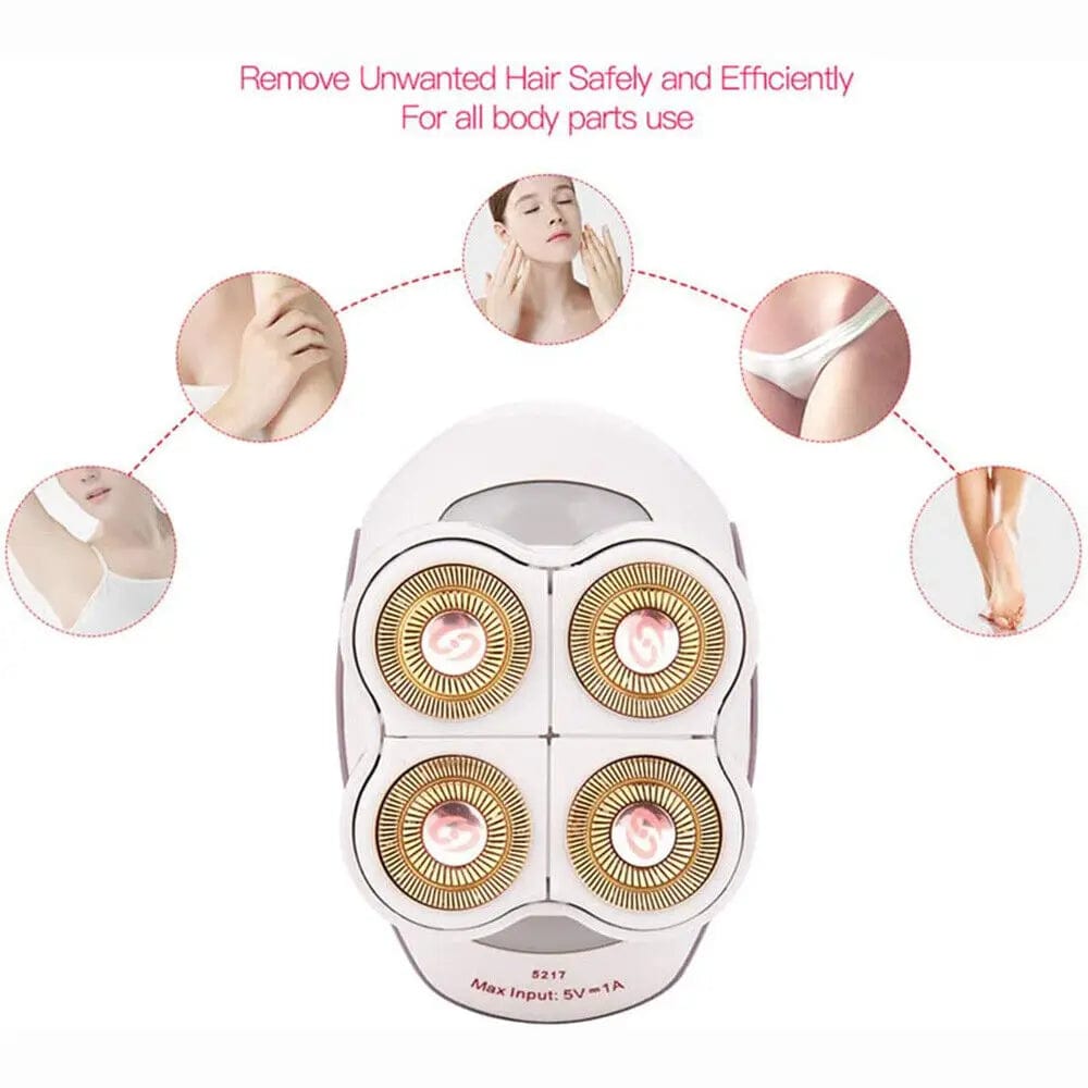 SHOWLU FASHION STORE white Painless Hair Removal Epilator Female Shaving Machine Women Razor Leg Body Electric Lip Shaver For Women Man Cheek Lady Shaver