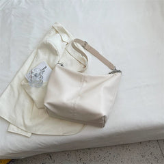 SHOWLU FASHION STORE White Small Size Fancy Summer All-Match Shoulder Work Clothing Big Bag