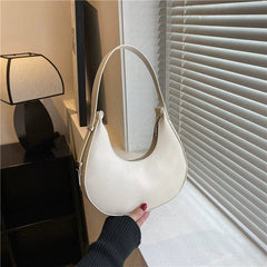 SHOWLU FASHION STORE White Women's Bag South Korea Ins Super Popular Saddle Bag