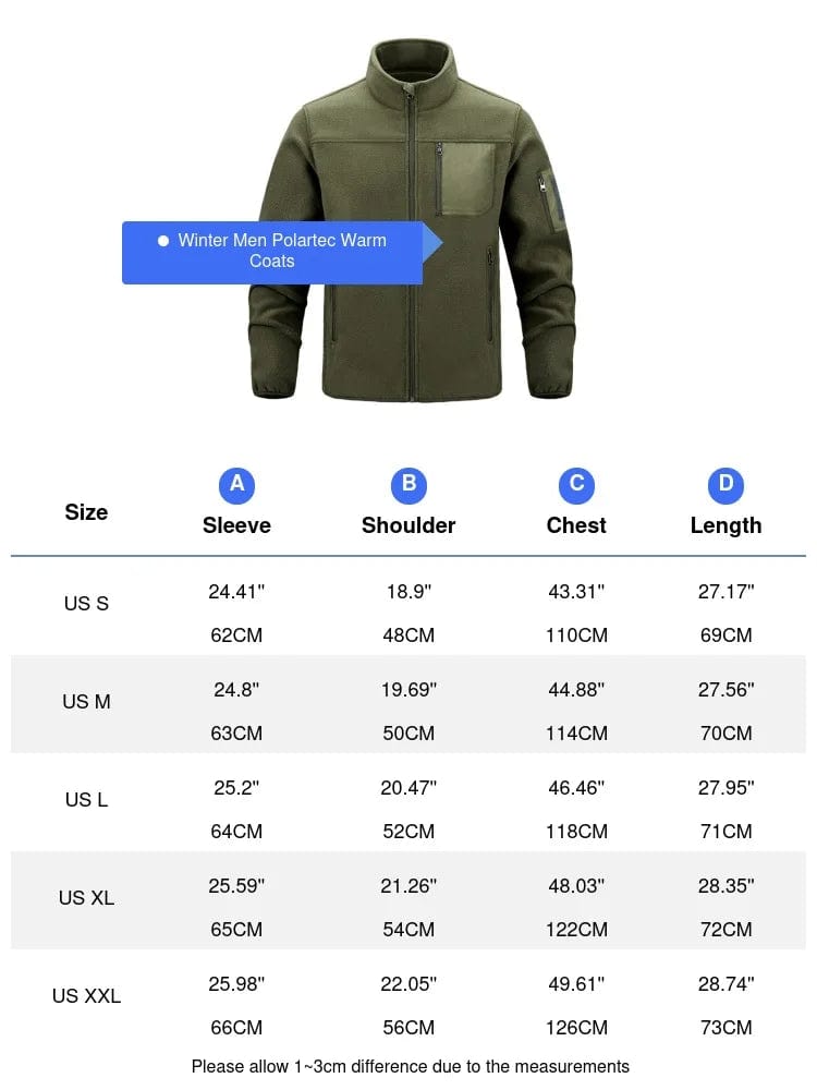 SHOWLU FASHION STORE Winter Men Polartec Warm Jackets Casual Man Fleece Lined Windbreaker Coats Men Soft Shell Stand Collar Tactical Hiking Jackets