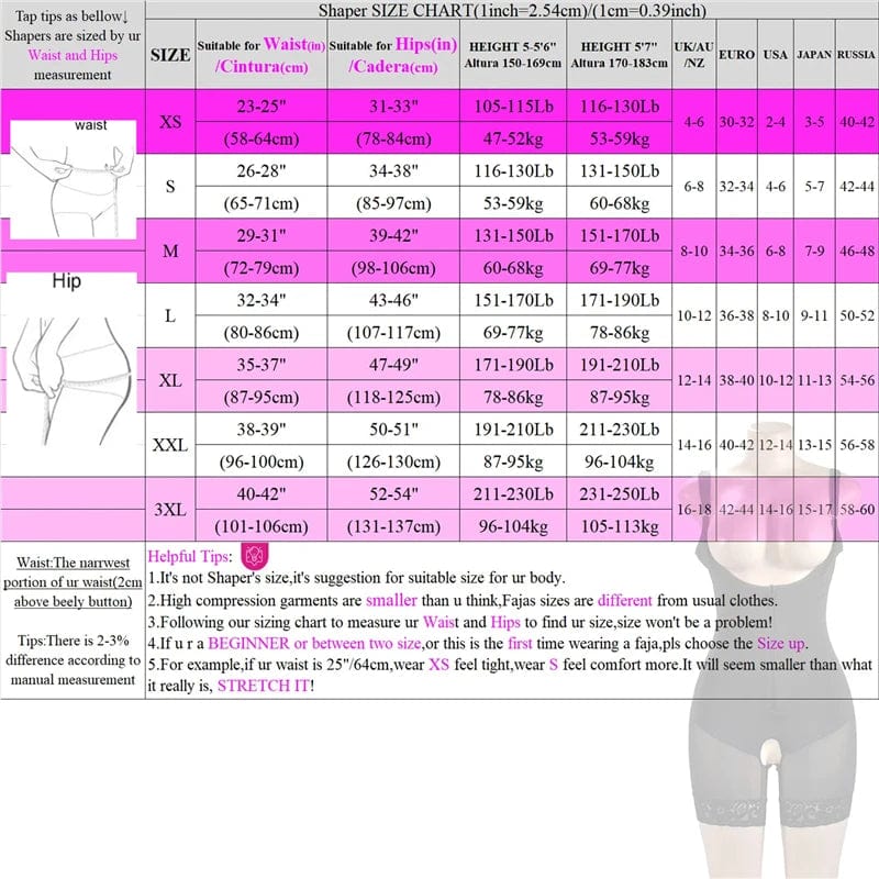  Showlu Fashion Store Women Bodyshaper Fajas Colombianas Reductoras Y Moldeadoras Post Surgery Shapewear Compression Slimming Girdle Flat Stomach