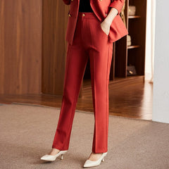 SHOWLU FASHION STORE Women's Coat for Interview Striped Suit